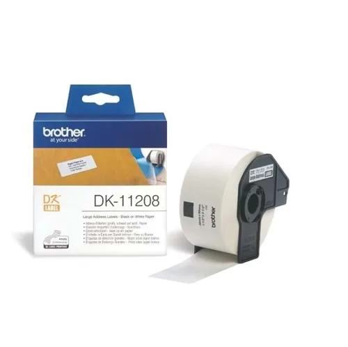 Brother P-Touch DK-11208 Geniş Adres Etiket Şeridi