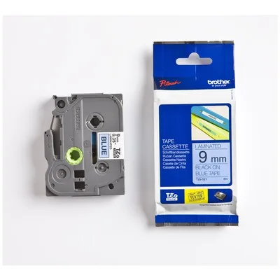 Brother TZE-521 Etiket Mavi Üzerine Siyah