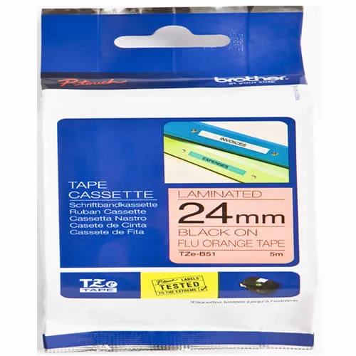 Brother P-Touch TZE-B51 Etiket Şeridi 24mm