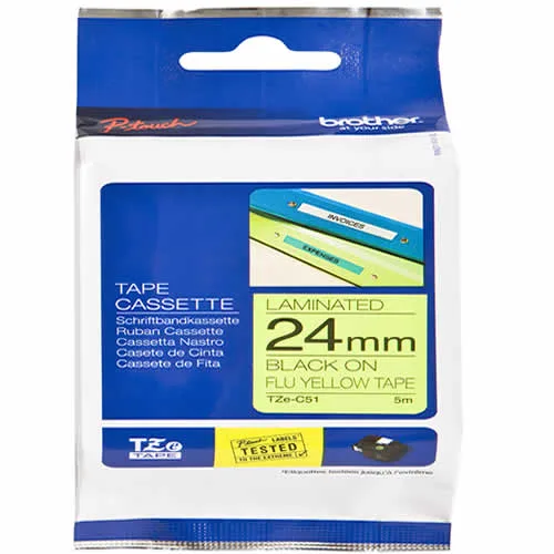 Brother P-Touch TZE-C51 Etiket Şeridi 24mm