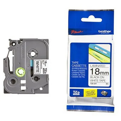 Brother TZE-651 Etiket Beyaz Üzerine Siyah